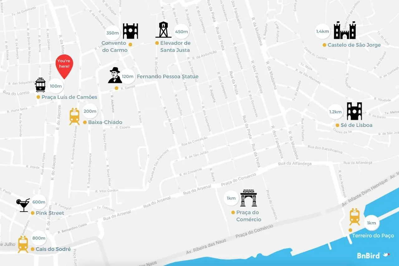 Апартаменты Chiado Mercy II Лиссабон
